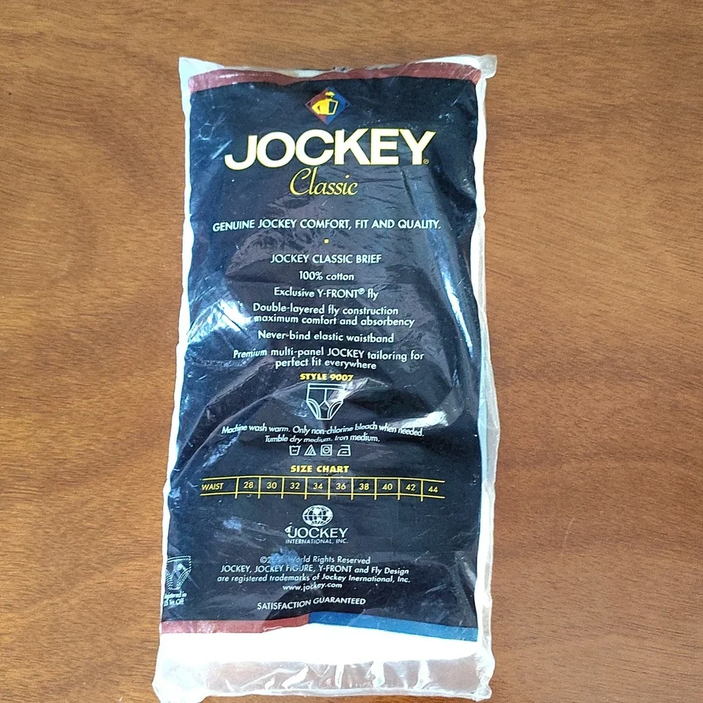 Vintage Jockey Men's White Classic Y-Front Briefs 3 Pack - Sz 30 - Picture 6 of 6